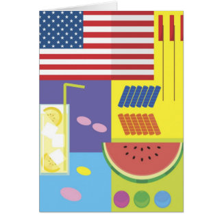 Carte Patriotique Summer Picnic Card - personnalis