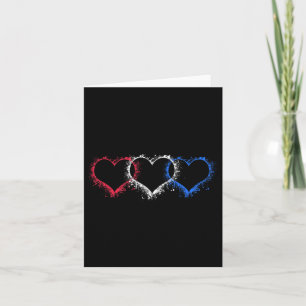Carte Patriotique Usa American Hearts Forces Armées 4ème