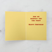 Carte Patron Joyeux Anniversaire, Tu es le GRAND FROMAGE (Intérieur)