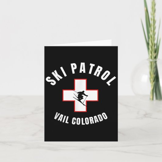 Carte Patrouille de ski Vail Colorado (Devant)