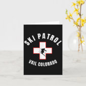 Carte Patrouille de ski Vail Colorado (Fleur jaune)