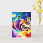 Carte Patrouilles d'animaux spatiaux III (Fleur jaune)