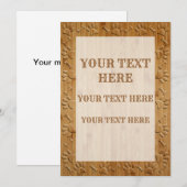 Carte Patrouilles Et Os De Chien En Bois Faux (Devant / Derrière)