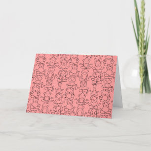 Carte Patter les yoga poses Yoga seamless pattern 17