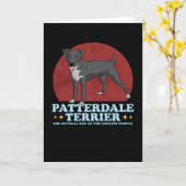 Carte Patterdale Terrier Chien Des Patterdales Les Plus  (Fleur jaune)