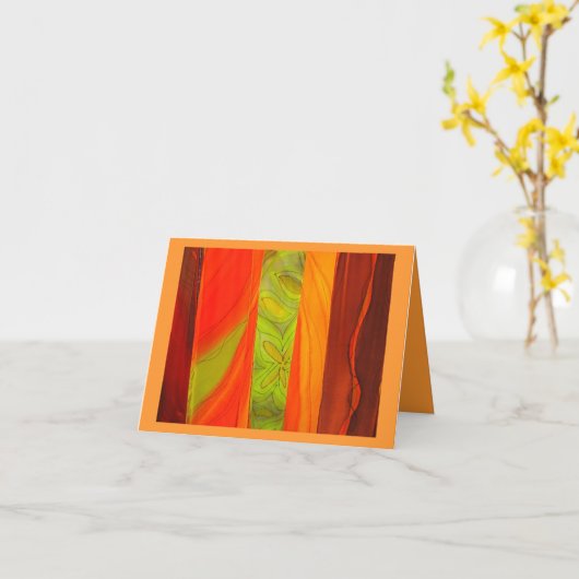 Carte Patterned (Fleur jaune)