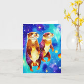 Carte Pattes d'animal spatial II (Fleur jaune)