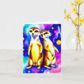 Carte Pattes d'animal spatial IV (Fleur jaune)