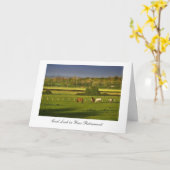 Carte Pâturage des chevaux/poneys, bonne chance dans (Fleur jaune)