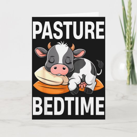 Carte Pâturage drôle Pyjama de vache mignon pour le couc (Devant)