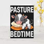 Carte Pâturage drôle Pyjama de vache mignon pour le couc (Fleur jaune)