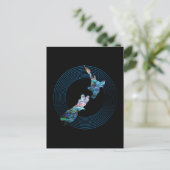 CARTE PAUA NOUVELLE-ZÉLANDE (Debout devant)