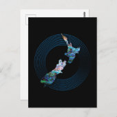 CARTE PAUA NOUVELLE-ZÉLANDE (Devant / Derrière)