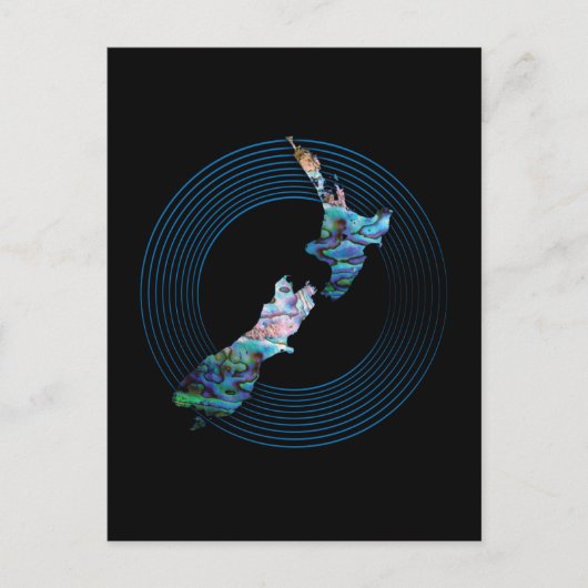 CARTE PAUA NOUVELLE-ZÉLANDE (Devant)