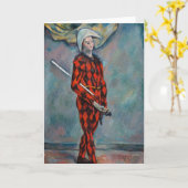 Carte Paul Cezanne - Arlequin (Fleur jaune)