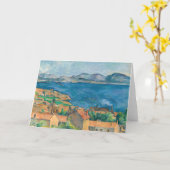 Carte Paul Cezanne - Baie de Marseille, vue d'Estaque (Fleur jaune)