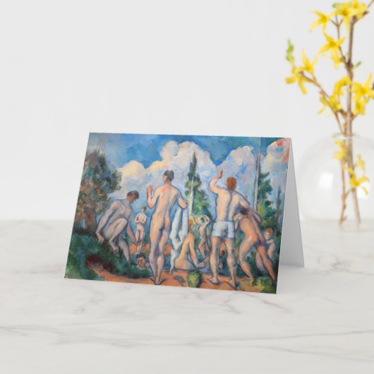 Carte Paul Cezanne - Bathers (Fleur jaune)