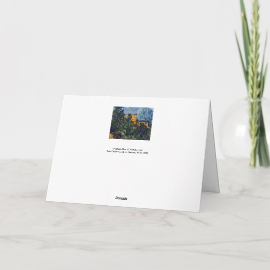 Carte Paul Cezanne - Château Noir (Dos)