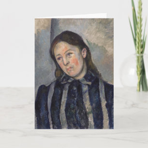 Carte Paul Cezanne - Madame Cezanne avec cheveux loosené