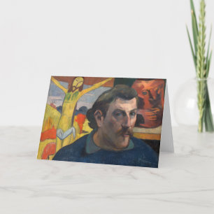 Carte Paul Gauguin - Autoportrait au Christ jaune