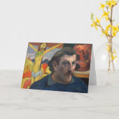 Carte Paul Gauguin - Autoportrait avec Christ Jaune (Fleur jaune)
