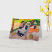 Carte Paul Gauguin - La Sieste (Fleur jaune)