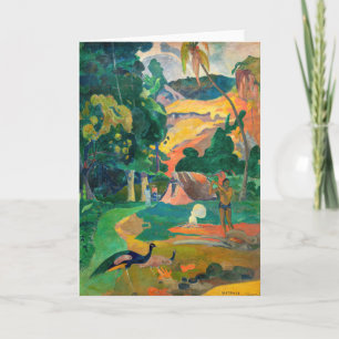 Carte Paul Gauguin - Paysage aux paions / Matamoe