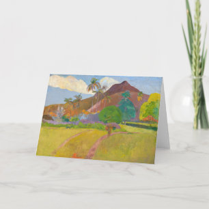 Carte Paul Gauguin - Paysage tahitien