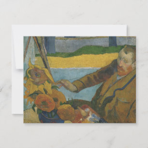 Carte Paul Gauguin Vincent van Gogh peinture tournesols