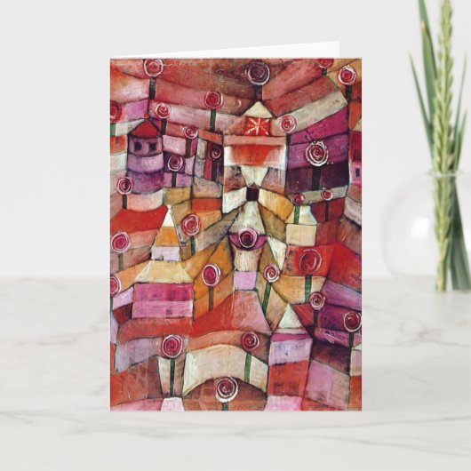 Carte Paul Klee - Jardin de roses (Devant)