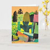Carte Paul Klee - Parc, oeuvres d'art abstraites (Fleur jaune)