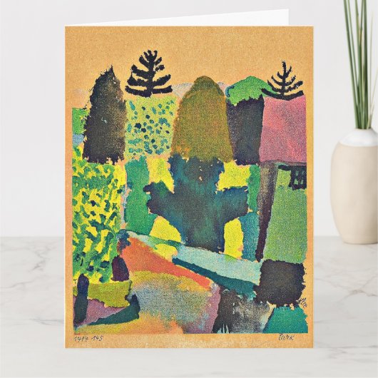 Carte Paul Klee peinture, Parc, Vacances (Devant)