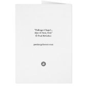 Carte Paul McGehee "Chapelle Zallinger" (Dos)