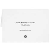 Carte Paul McGehee "George Washington" (Dos Horizontal)