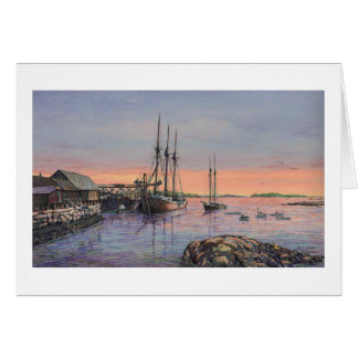 Carte Paul McGehee "Schooners at Stonington"