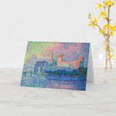 Carte Paul Signac - Le Palais Pape, Avignon (Fleur jaune)