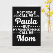 Carte Paula Gift Name Funny Mother's Day Personalized Wo (Fleur jaune)