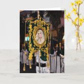 Carte Paume dimanche sainte de Mary de mère (Fleur jaune)