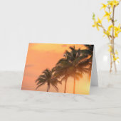 Carte Paumes de Miami (Fleur jaune)