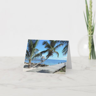 Carte Paumes et pilier à Belize