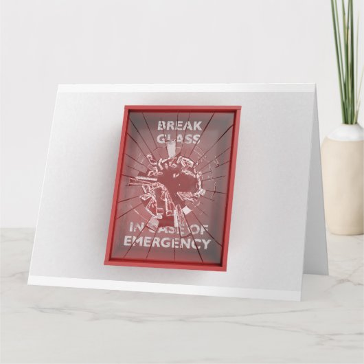 Carte Pause En Coque De Boîte Rouge D'Urgence (Devant)