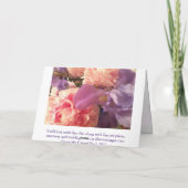 Carte Pause : Monarque sur Pink Zinnia (Dos)