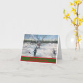 Carte Pause Noël (Fleur jaune)