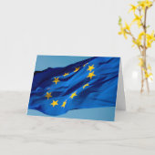 Carte pavillon de l'UE (Fleur jaune)