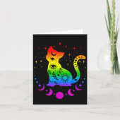 Carte Pavillon Gay pride Lgbt Cat Astrologie Arc-en-ciel (Devant)