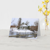 Carte Pavillon Rudolph en hiver (Fleur jaune)