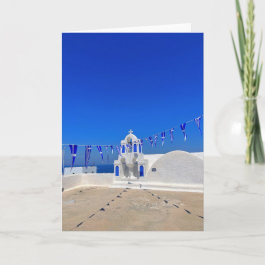 Carte Pavillons grecs Eglise blanche Bâtiment Grèce (Devant)