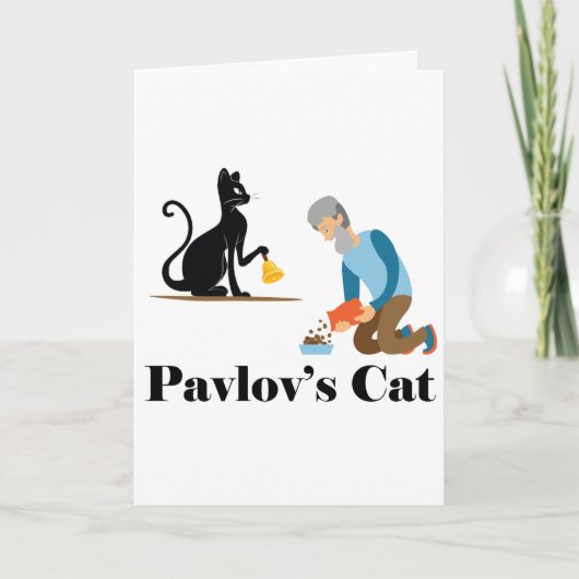 Carte Pavlov's Cat Funny Psychology (Devant)