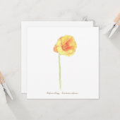 Carte Pavot de Californie (Devant/Arrière en situation)