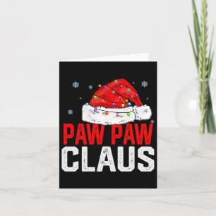 Carte Paw Paw Claus Funny Xmas Famille Correspondant Gra